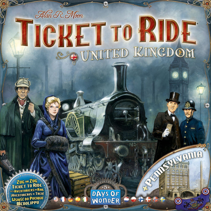 Ticket to Ride Map Collection: Volume 5 – United Kingdom & Pennsylvania - The Dice Owl