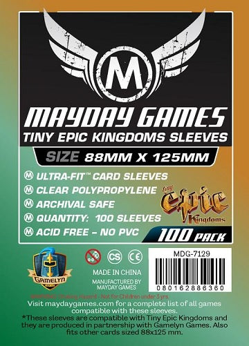 Mayday - Standard Tiny Epic Sleeves 88mm x 125mm (100CT)