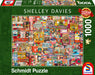 Schmidt Puzzle 1000pc - Shelley Davies: vintage Haberdashery - The Dice Owl