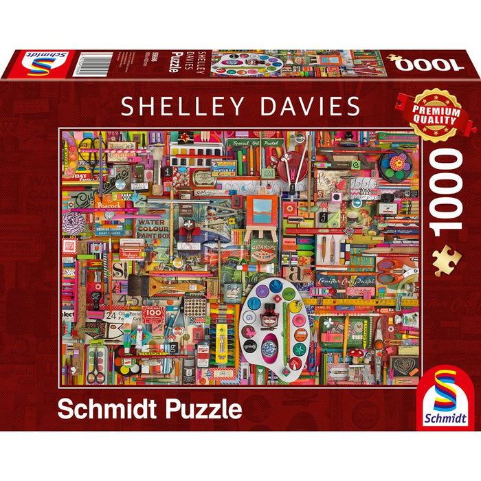 Schmidt Puzzle 1000pc - Shelley Davies: Vintage Artist’s Materials