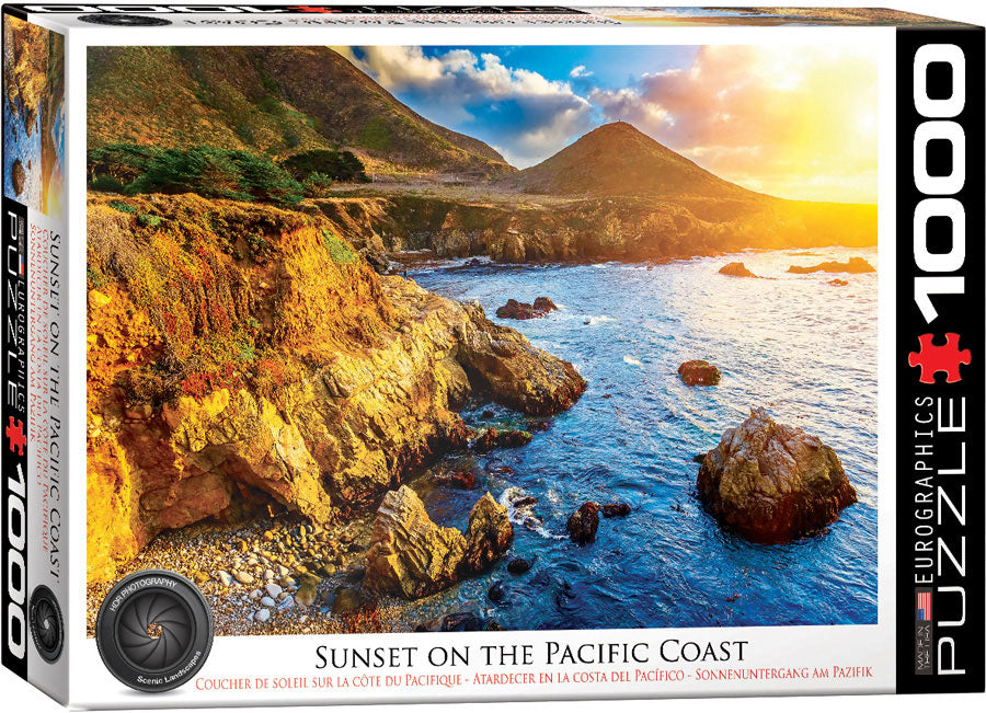Eurographics -  Sunset on the Pacific Coast (1000 pieces)