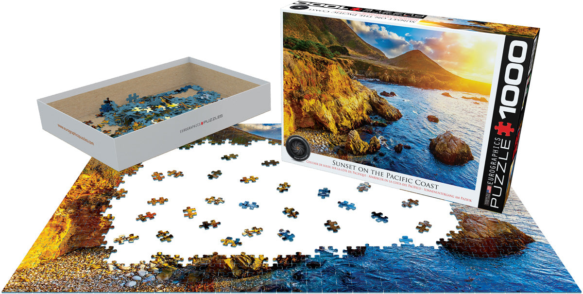 Eurographics -  Sunset on the Pacific Coast (1000 pieces)