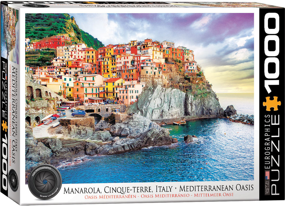 Eurographics - Manarola Cinque Terre Italy Mediterranean Oasis (1000 pieces)