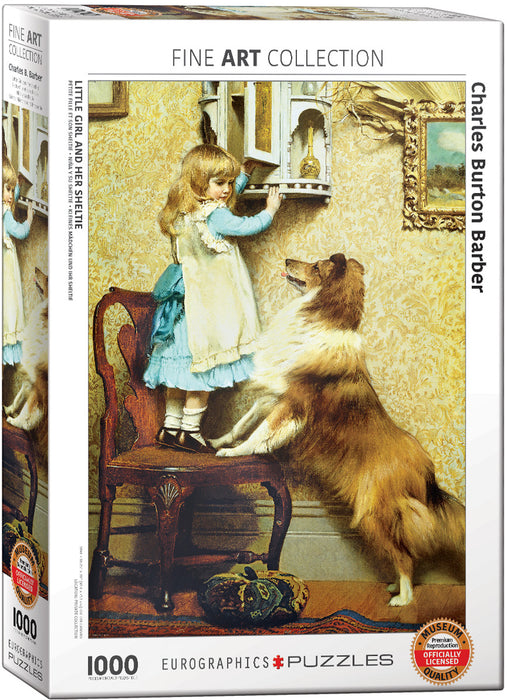 Eurographics - Little Girl and Her Sheltie   (1000 pieces)