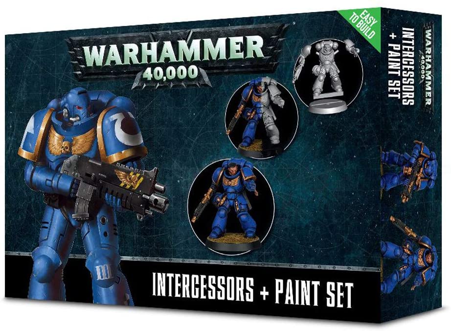 Games Workshop: Warhammer 40,000 Intercessors + Paint Set