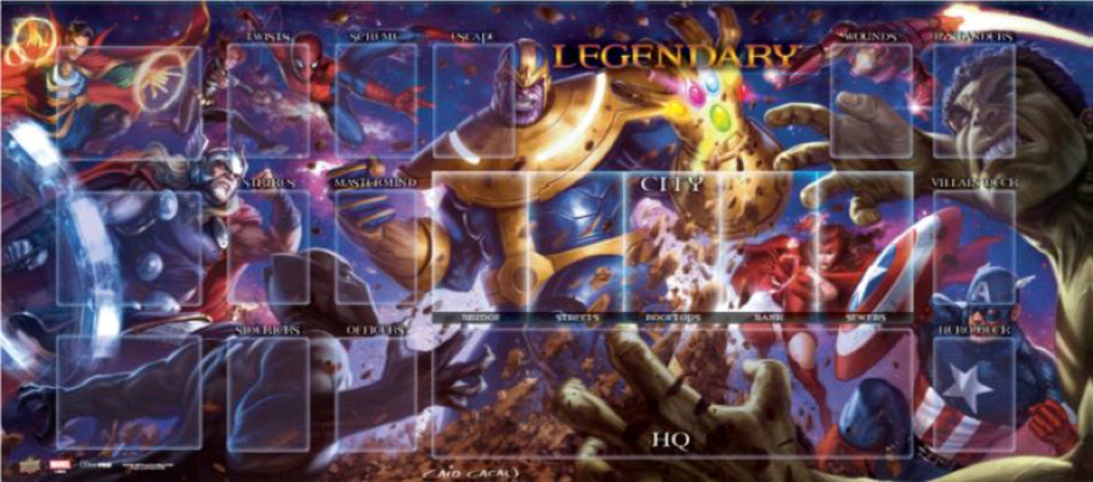 Marvel Legendary Playmat - Thanos vs Avengers