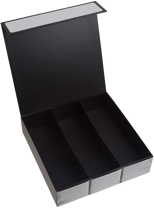 BCW Supplier - 3 Row-Black with White Game Card Box