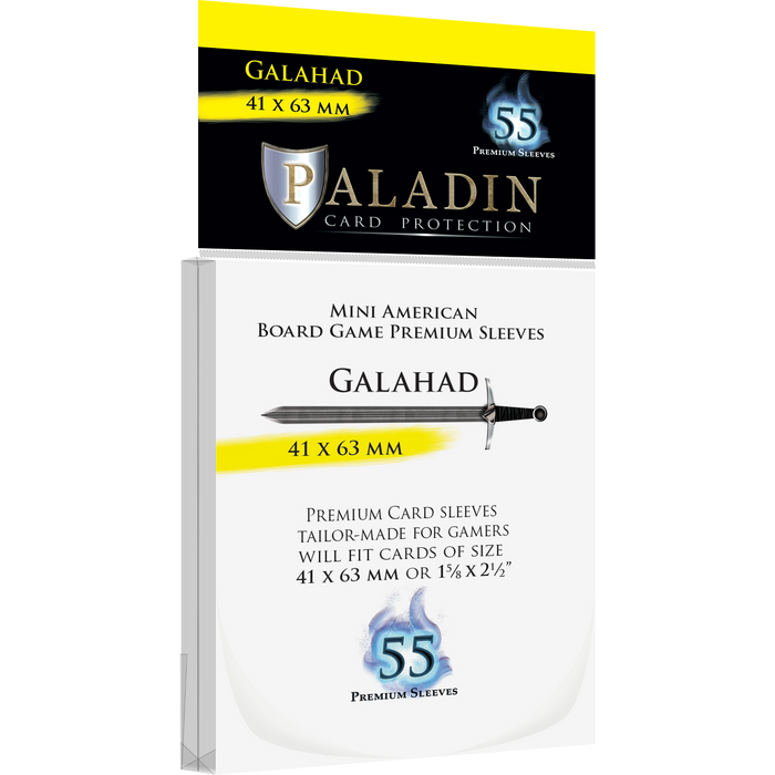 Paladin Card Sleeves: Galahad (Mini American): 41mm x 63mm