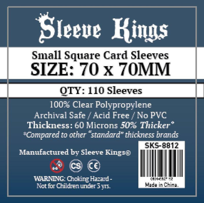Sleeve Kings - Small Square Card Sleeves 70mm x 70mm (110)