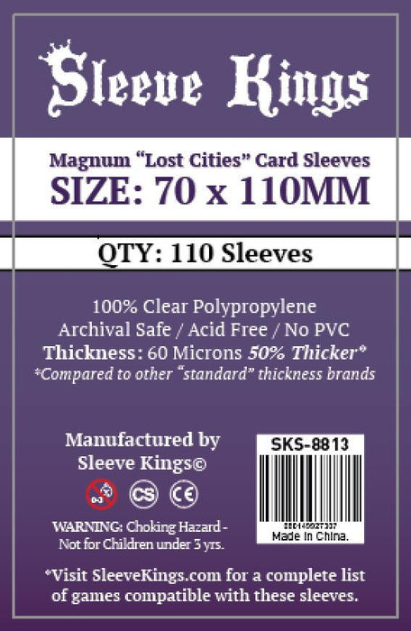 Sleeve Kings - Magnum Lost Cities Card Sleeves 70mm x 110mm (110)