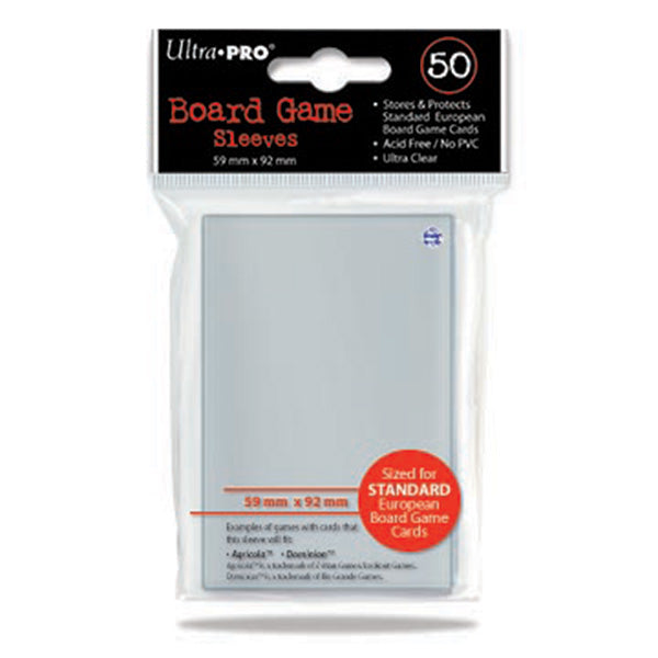 Ultra-Pro Euro Size Card Sleeves 59mm x 92mm (50)