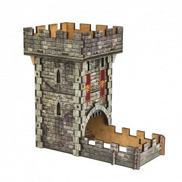 Dice Tower - Medieval (Colour) - Board Game - The Dice Owl