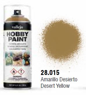Vallejo Aerosol - Desert Yellow (400ml) - 28.015